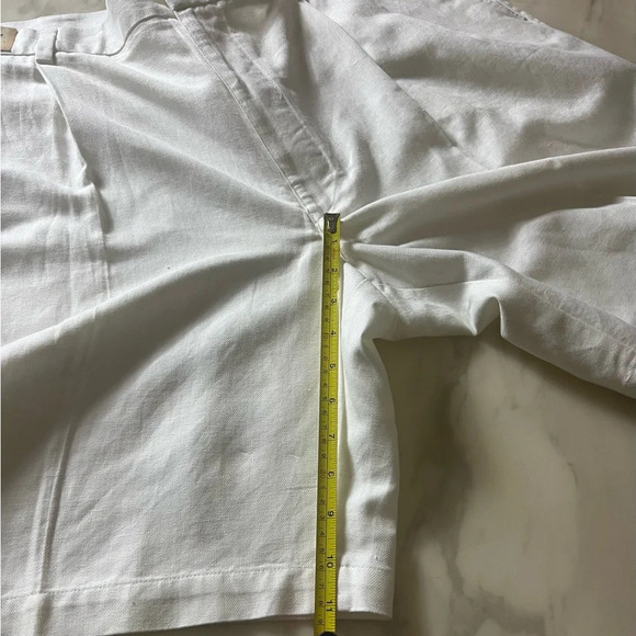 Roundtree & Yorke Shorts Mens 42 Chino Khaki White Golf Caribbean Linen Golf NWT - Picture 7 of 7